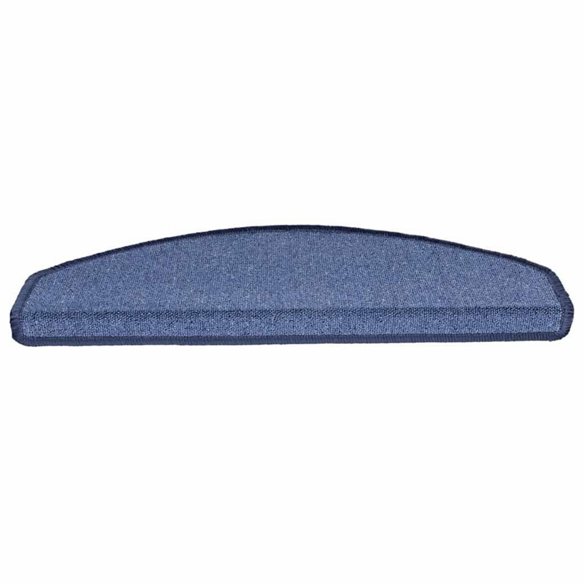 VIDAXL Tapis d'escalier 20 pcs bleu 65x24x4 cm