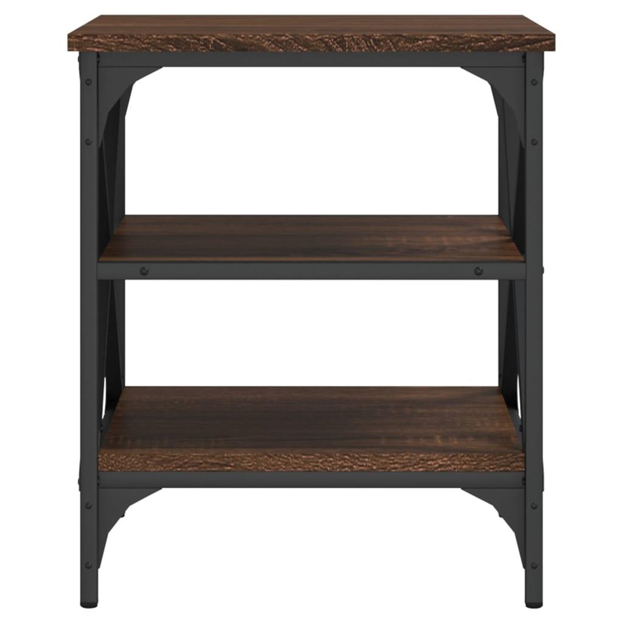 Voir la diapositive 5 : VIDAXL Table d'appoint Chene marron 40x42x50 cm Bois d'ingenierie