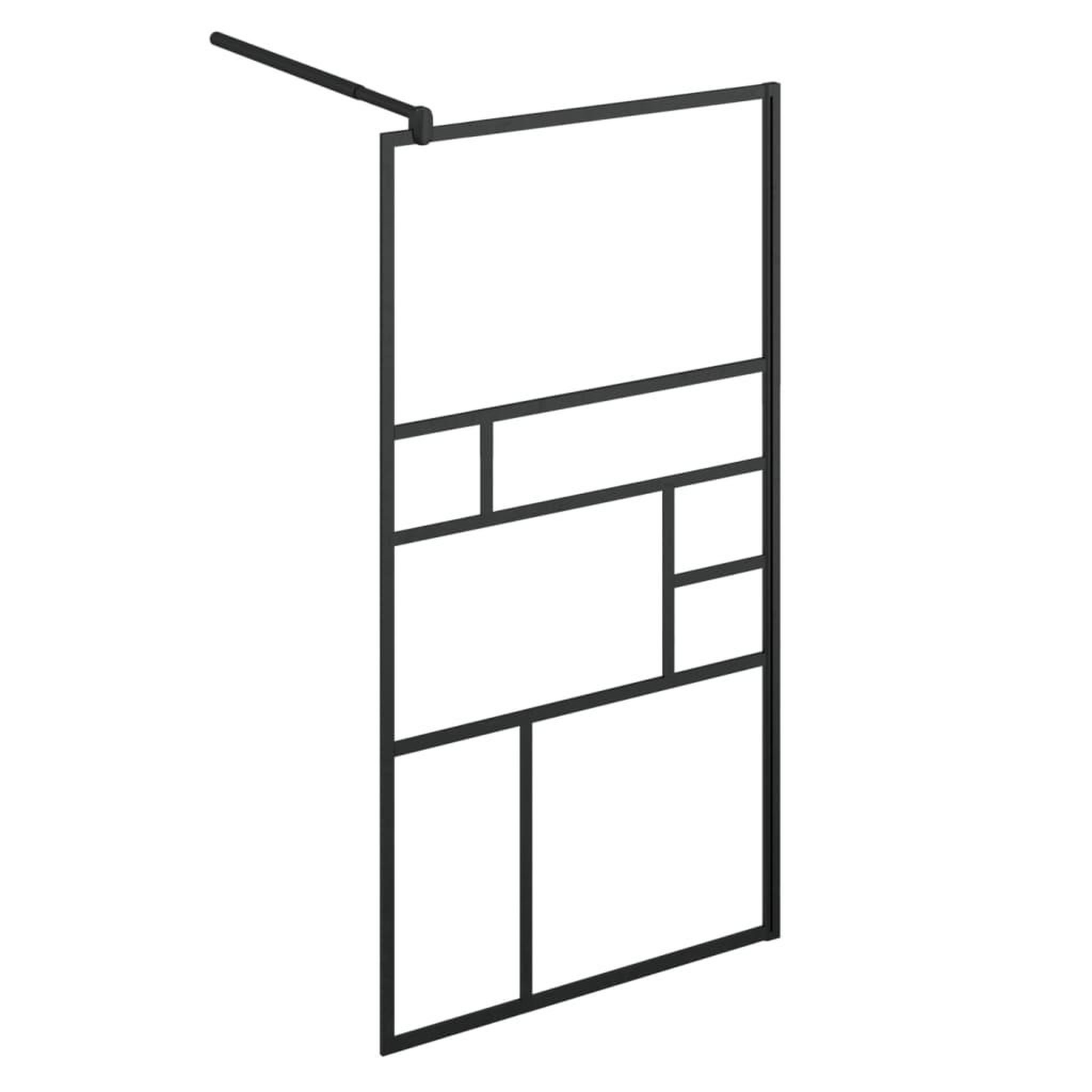 Voir la diapositive 4 : VIDAXL Paroi de douche a verre ESG transparent 90x195 cm Noir