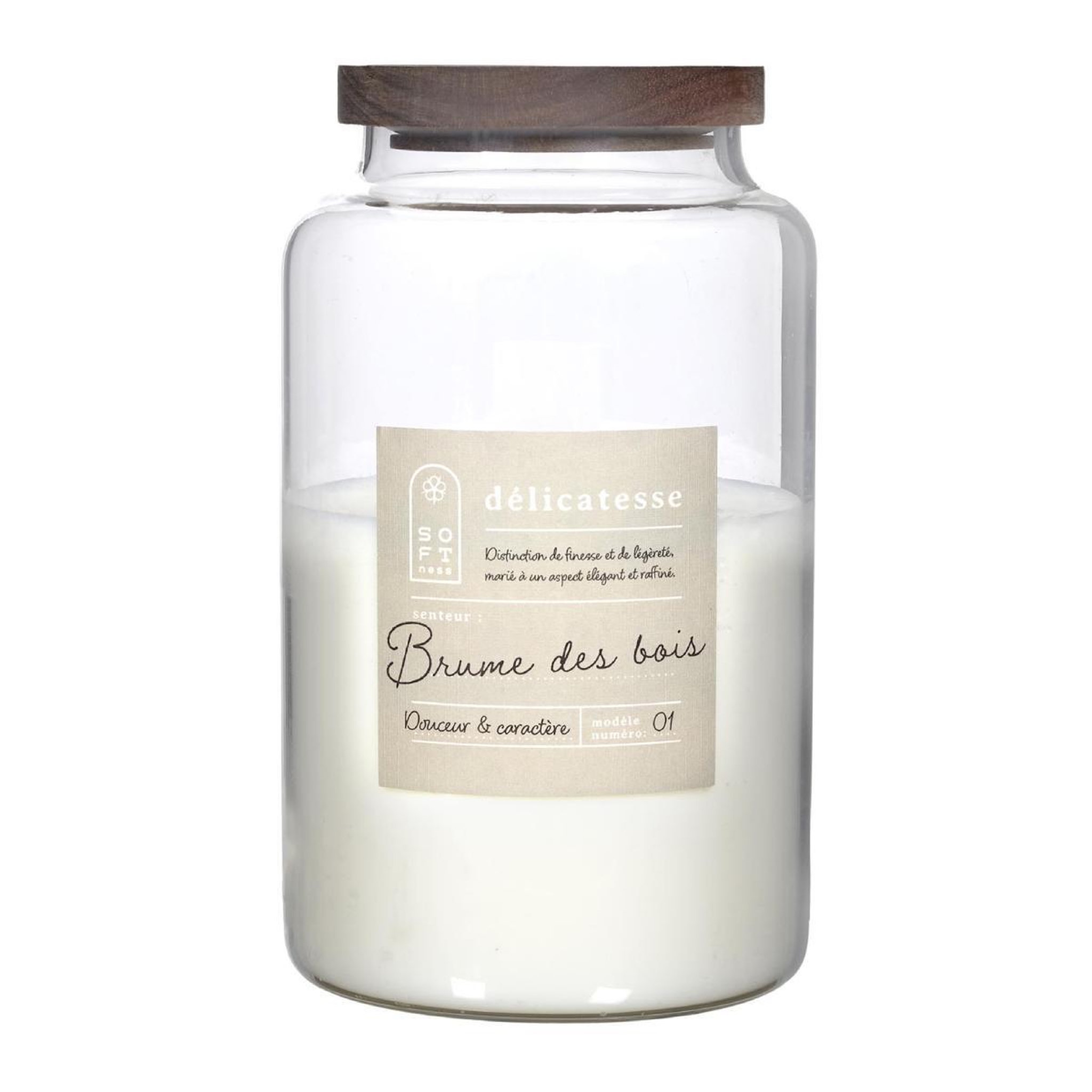 The Home Deco Factory Bougie parfumée  softness  870g brume des bois