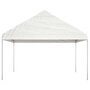 Voir la diapositive 2 : VIDAXL Belvedere avec toit blanc 4,08x2,23x3,22 m polyethylene