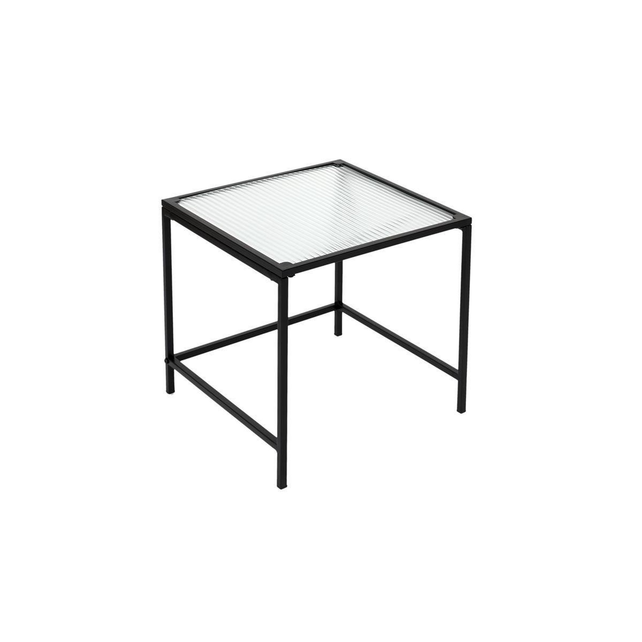 Voir la diapositive 5 : The Home Deco Factory Lot de 2 tables gigognes design  rosa  40cm noir