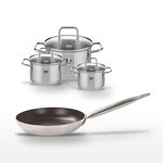 ELO Lot Poêle 28 cm Elo Bistro Line & 3 Faitouts Elo Citrin