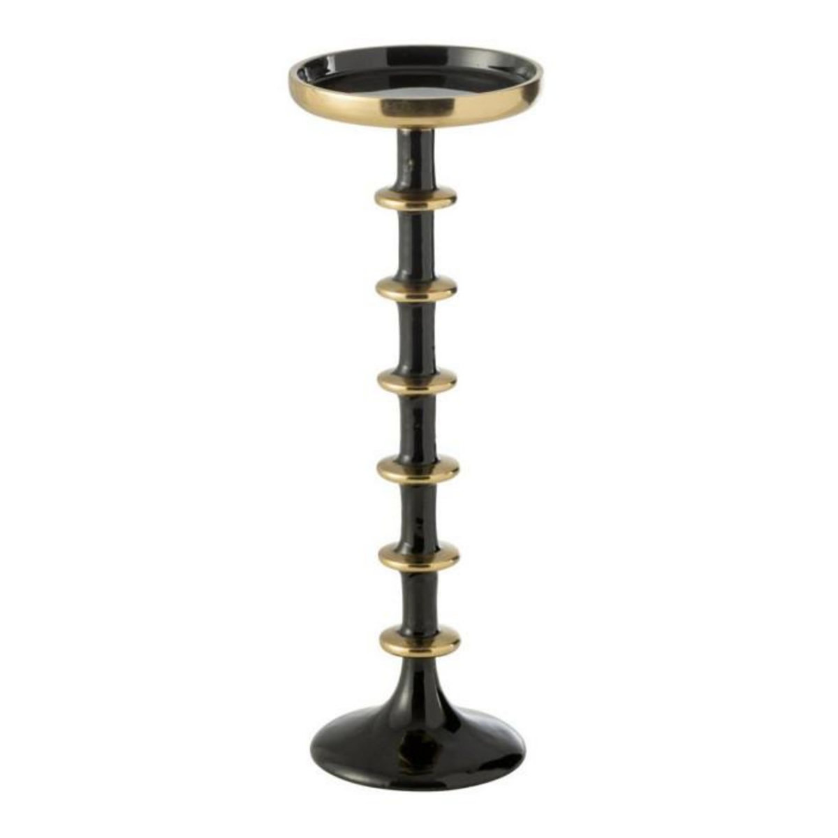 Paris Prix Bougeoir Boule en Métal  Ramiro  30cm Noir & Or