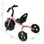 Voir la diapositive 3 : HOMCOM Tricycle enfants multi-équipé garde-boue sonnette pédales antidérapantes siège réglable 2 positions avec dossier