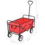 Voir la diapositive 6 : VIDAXL Chariot a main pliable Acier Rouge