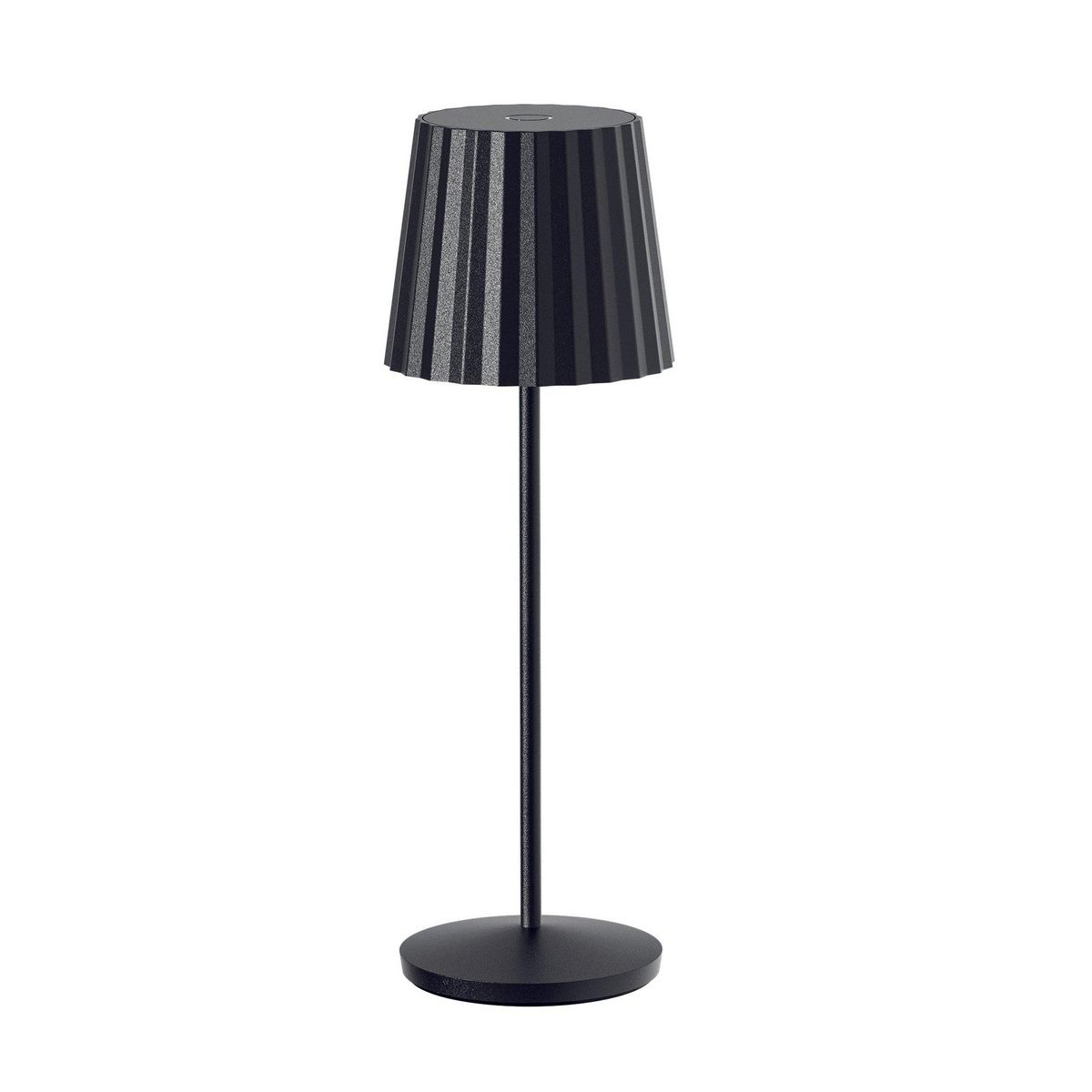 Lumisky 6 lampes avec plateau de chargement ABBY Noir Aluminium H29 cm