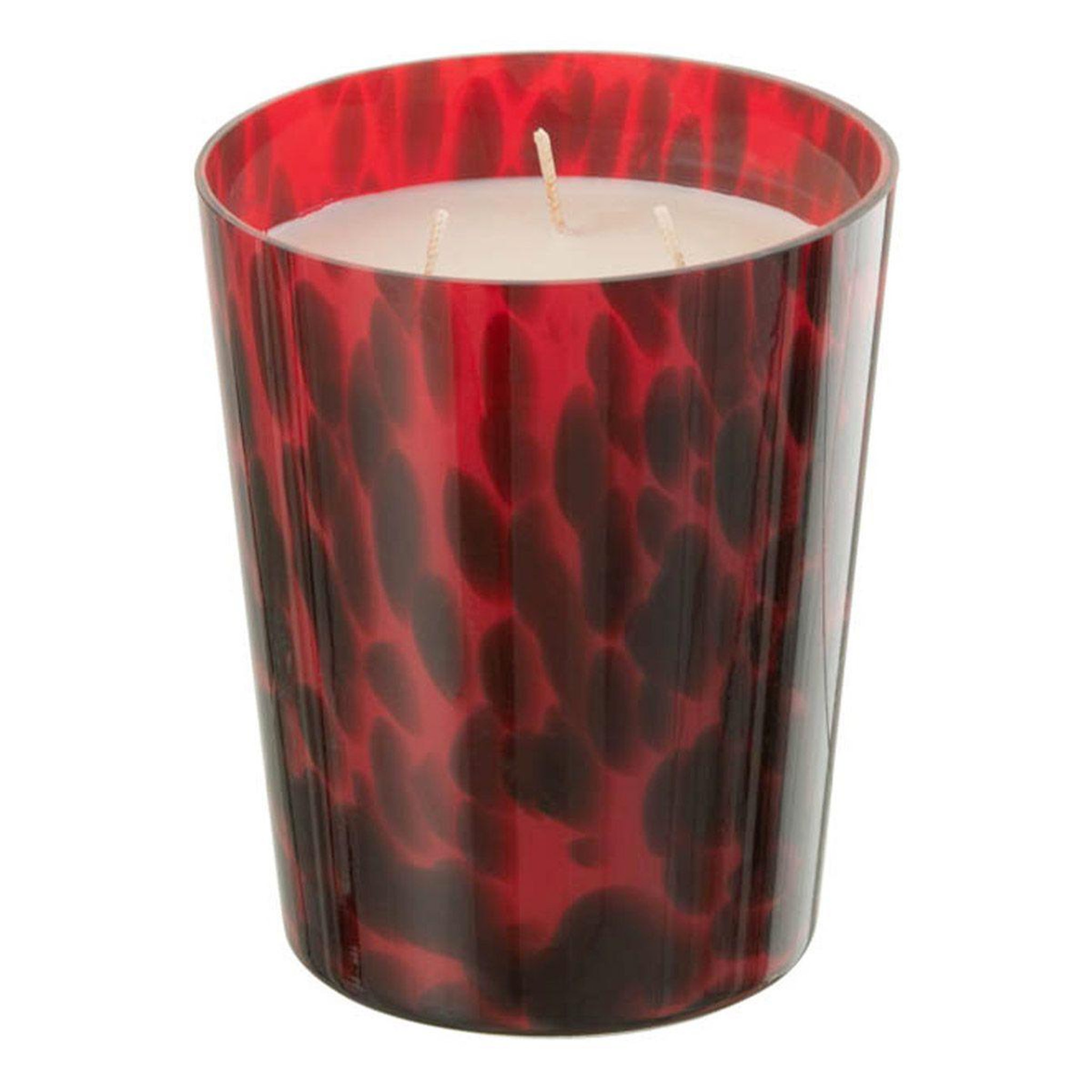 J-LINE Bougie parfumée  noa  16cm bois de santal rouge