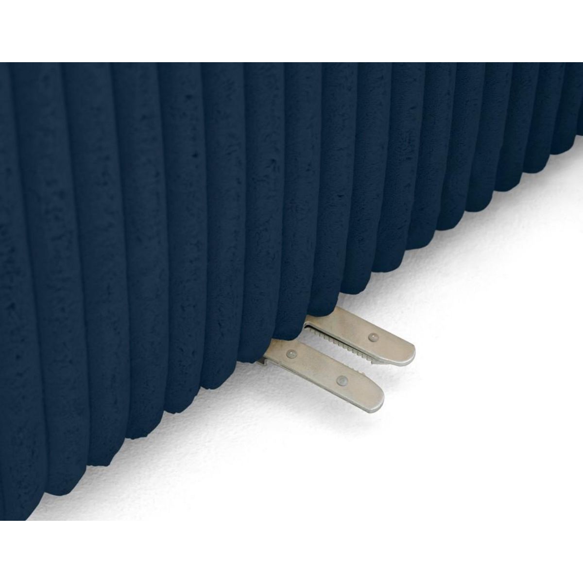 LISA DESIGN Victoire - canapé modulable d'angle gauche 5 places en velours côtelé grosses côtes