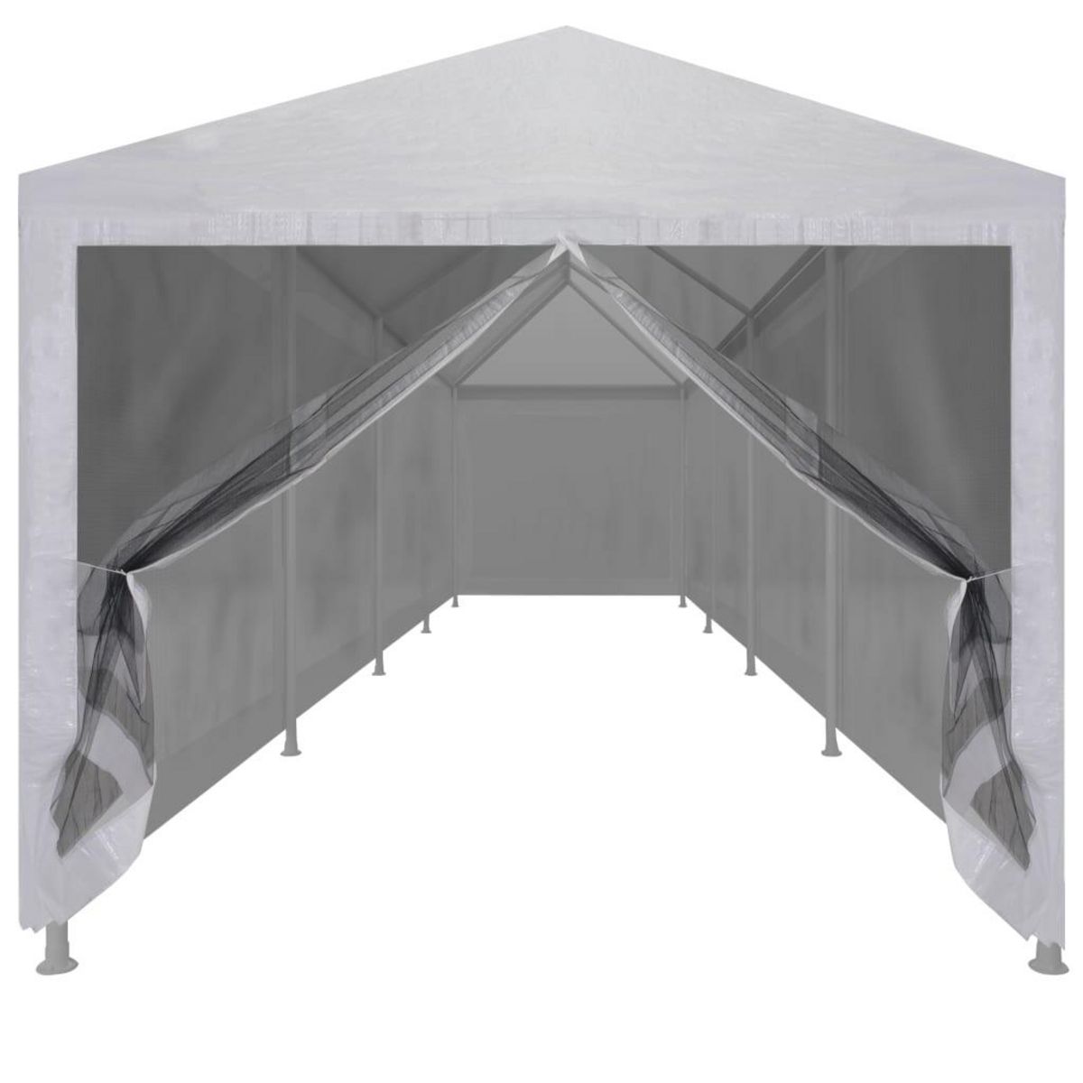 VIDAXL Tente de reception avec 10 parois en maille 12 x 3 m