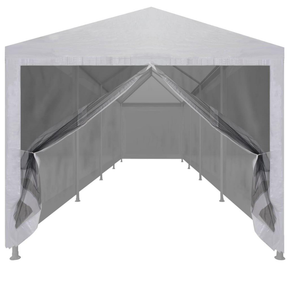 VIDAXL Tente de reception avec 10 parois en maille 12 x 3 m