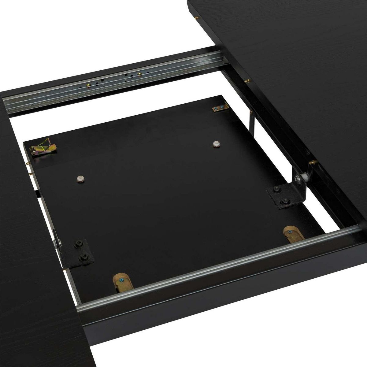 ATMOSPHERA Table à manger extensible en bois pour 6 à 8 personnes AUBREY - Noir