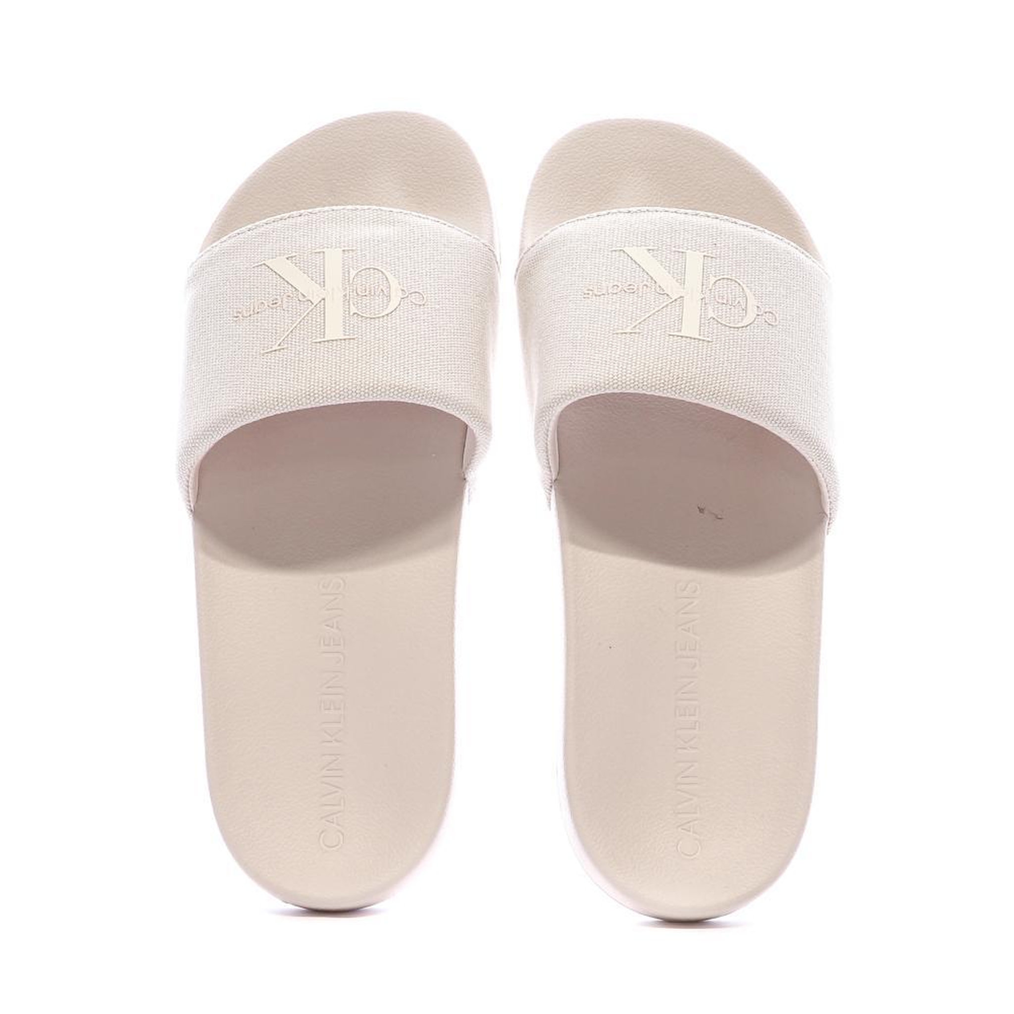 Voir la diapositive 4 : CALVIN KLEIN JEANS Claquettes Nude Femme Calvin Klein Jeans YW0YW01835