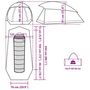 Voir la diapositive 6 : VIDAXL Tente de camping a dome 1 personne vert impermeable