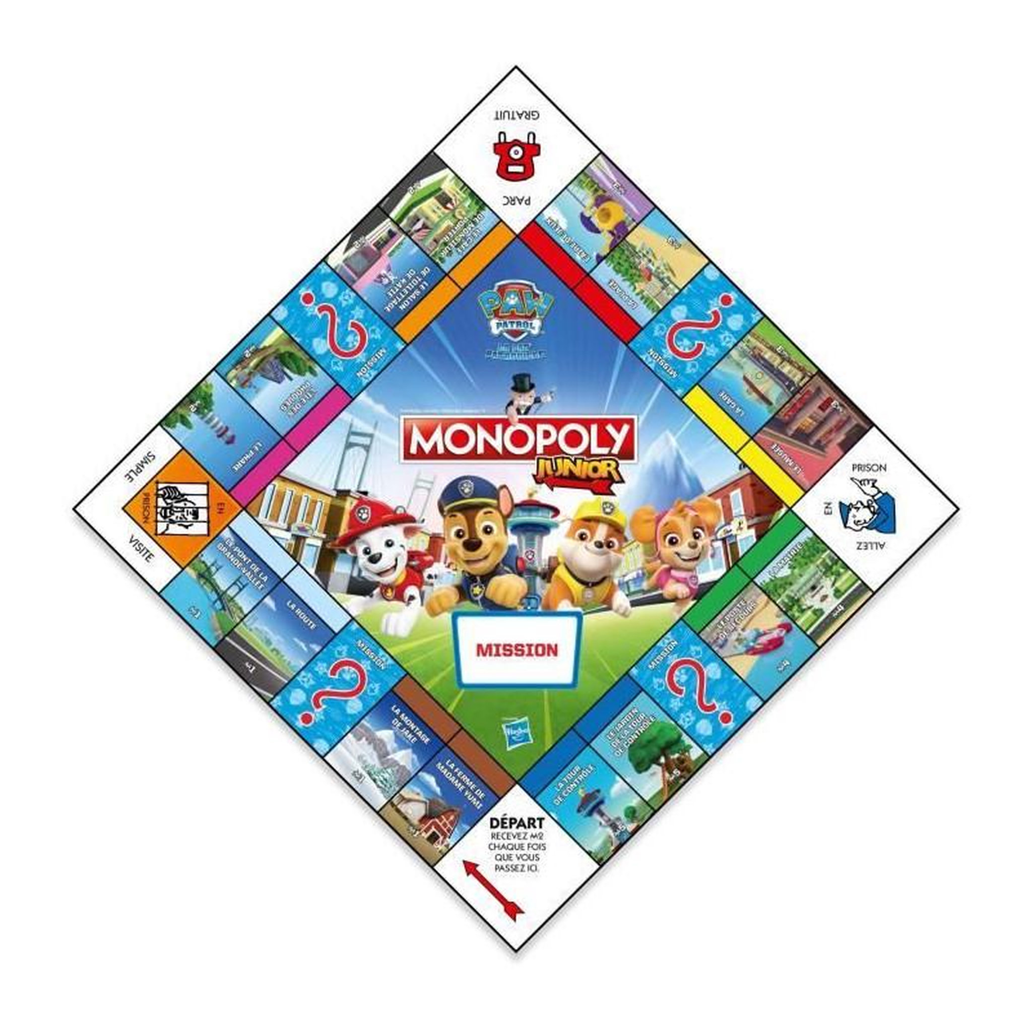 Voir la diapositive 4 : Winning Moves Monopoly Chats - Jeu de société - WINNING MOVES - Monopoly mettant en vedette les chats dans différents lieux.