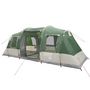 Voir la diapositive 4 : VIDAXL Tente de camping tunnel 4 personnes vert impermeable