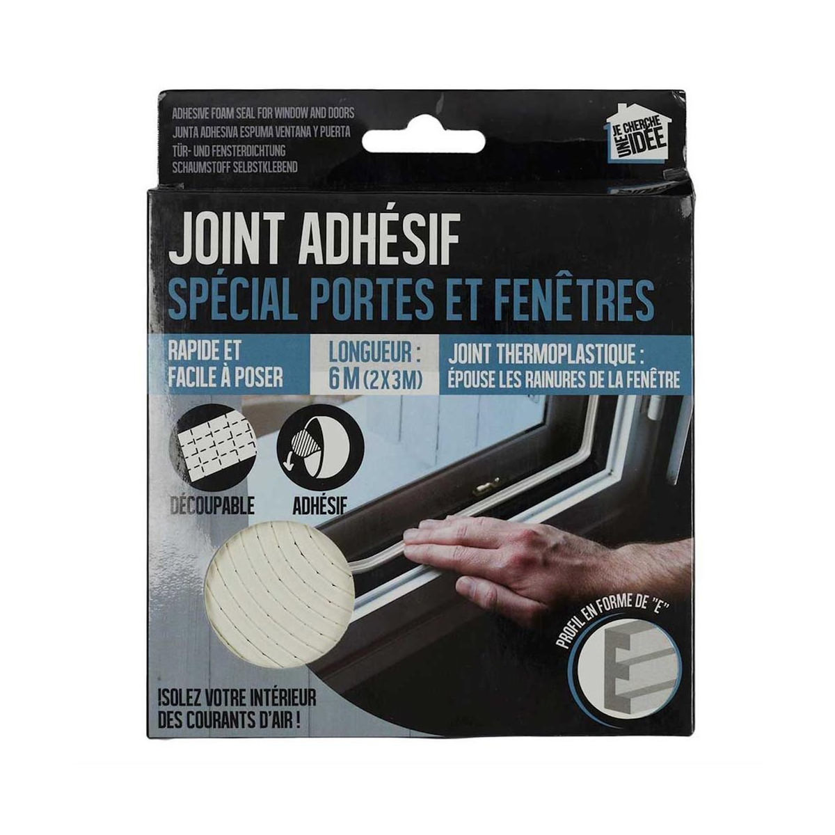 Paris Prix Joint Adhésif  Portes & Fenêtres  6m Blanc