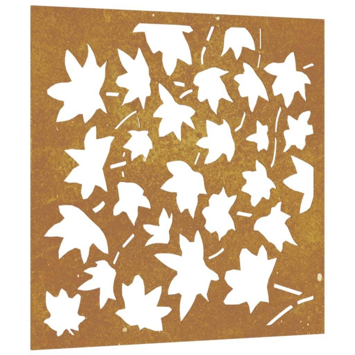 VIDAXL Decoration murale jardin 55x55 cm acier corten design feuille