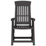 Voir la diapositive 4 : VIDAXL Chaises inclinables de jardin lot de 2 anthracite PP