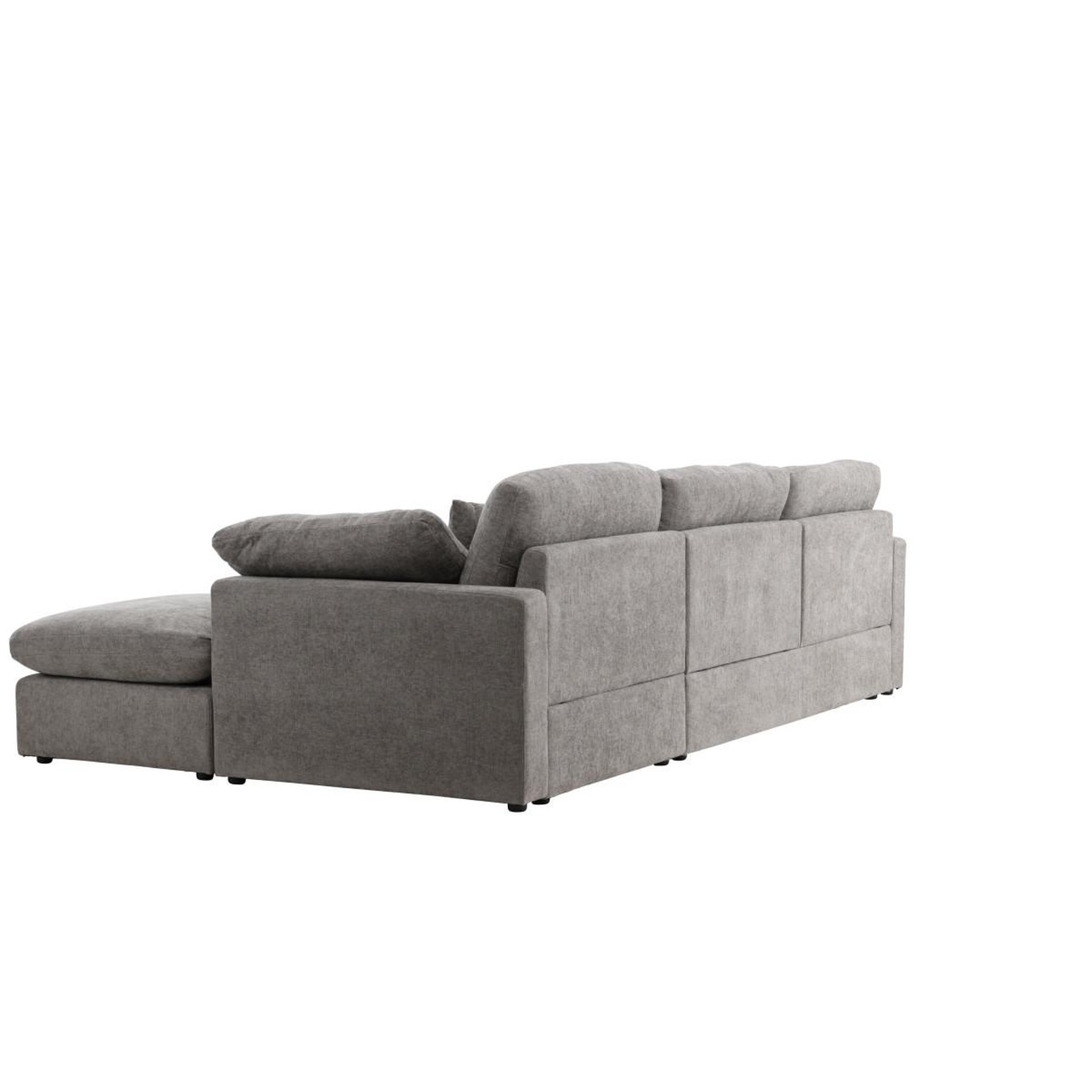 Voir la diapositive 5 : Paris Prix Canapé d'angle réversible  amalfi  297cm gris
