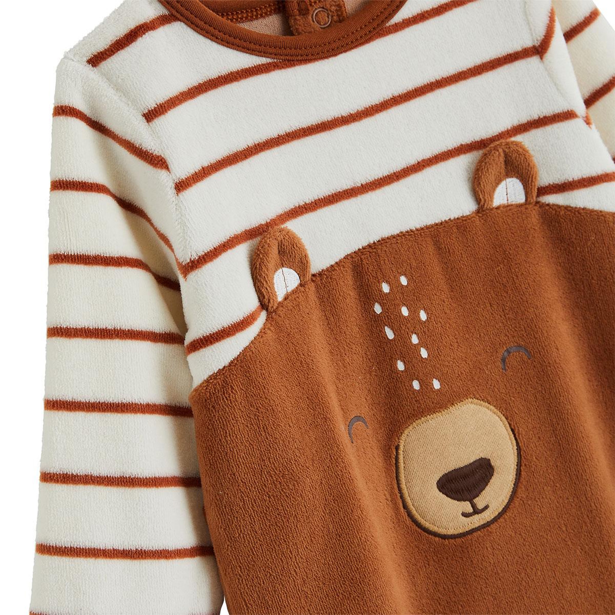 Voir la diapositive 3 : PETIT BEGUIN Pyjama bébé en velours moka