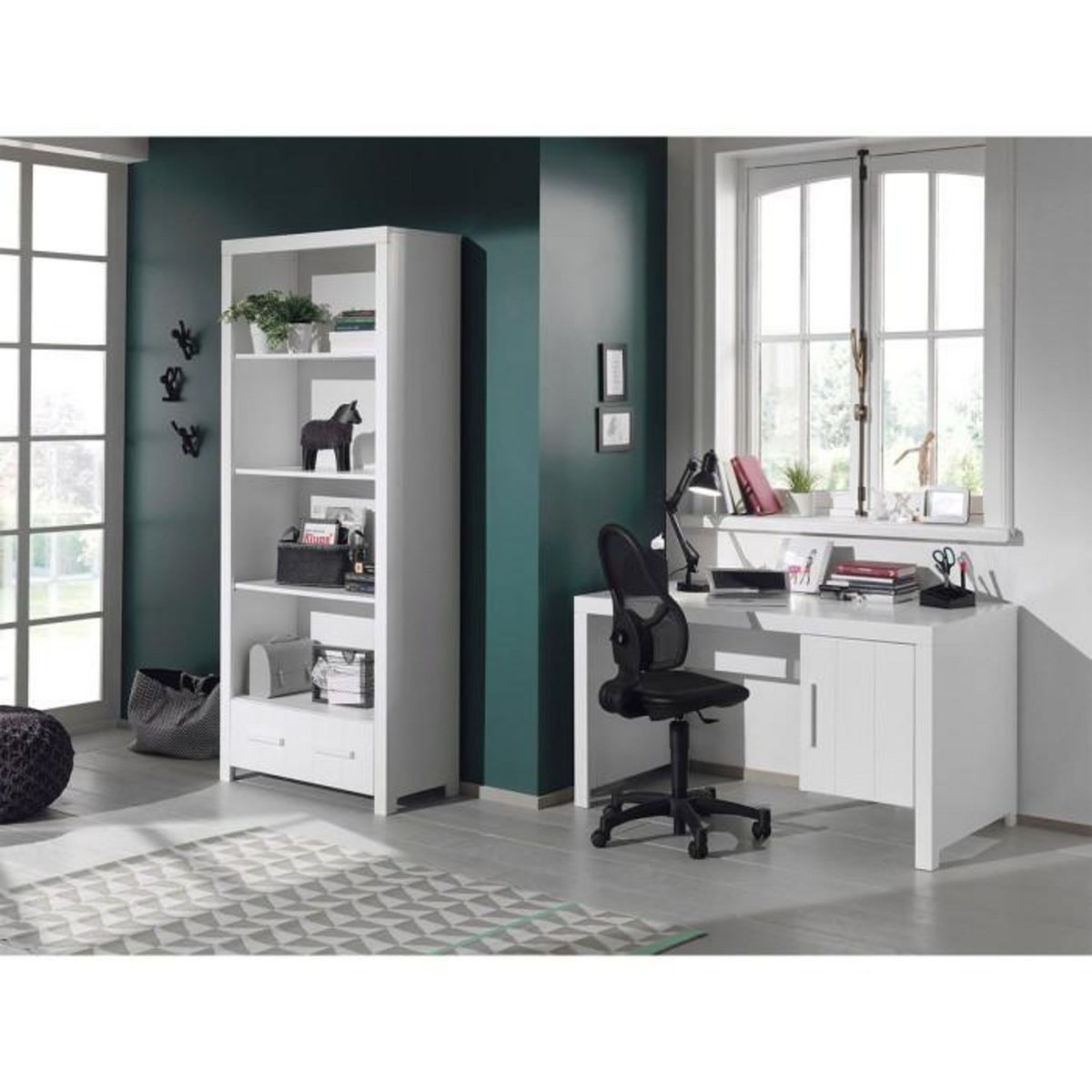 Paris Prix Pack - Bureau Enfant & Bibliothèque  Erik  Blanc