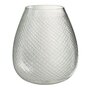 Paris Prix Vase Design en Verre  Carreaux  31cm Transparent