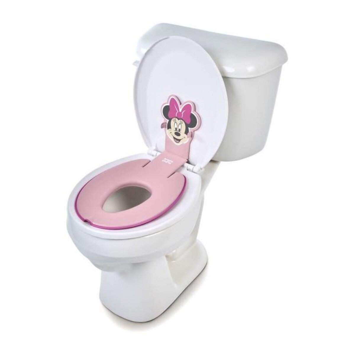 Bright Starts Réducteur de lunette de toilette - DISNEY BABY - MINNIE - Adhésif - Installation rapide