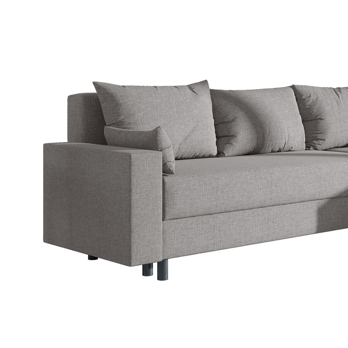 Canapé d'angle convertible et réversible  avec coffre  3 places PAOLA 