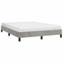 Voir la diapositive 4 : VIDAXL Cadre de lit sans matelas gris clair 140x200 cm velours