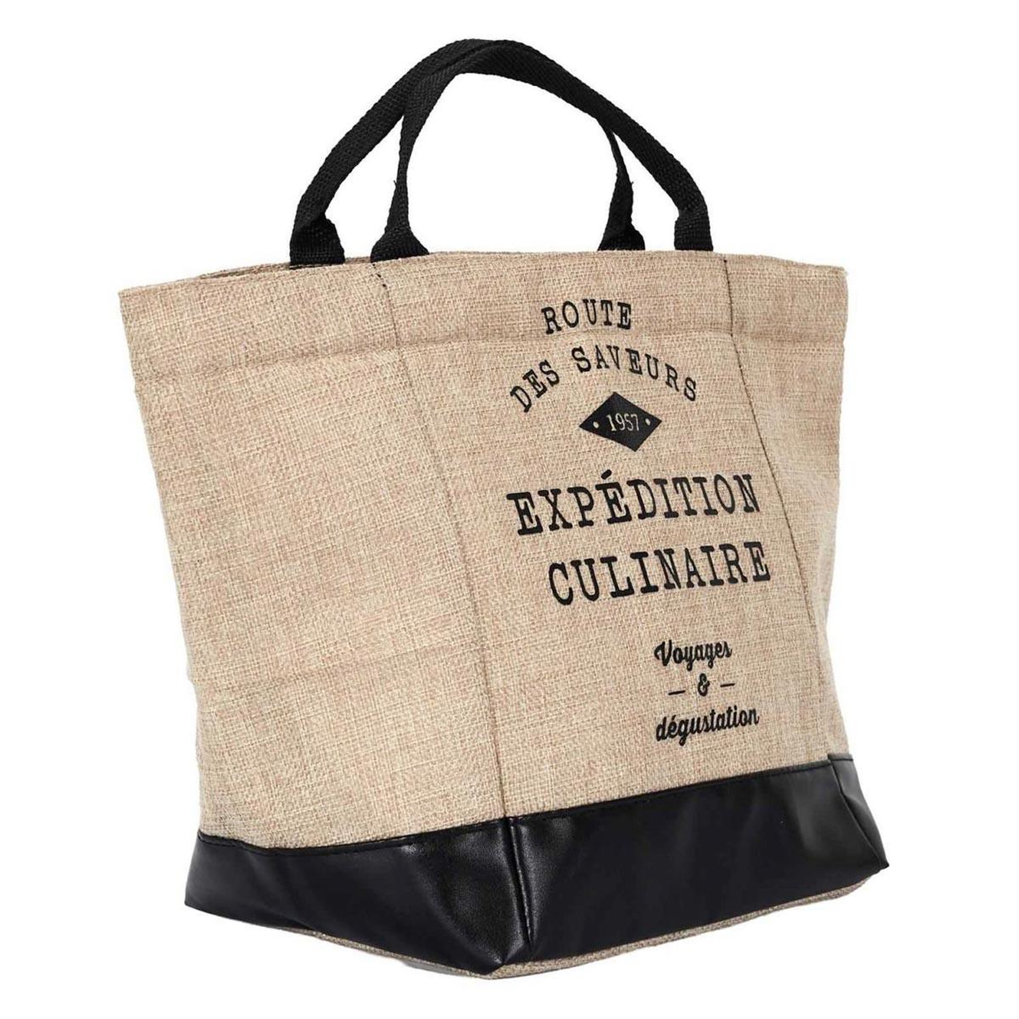 COOK CONCEPT Lunch Bag Fraicheur Isotherme  Effet Jute  25cm Beige