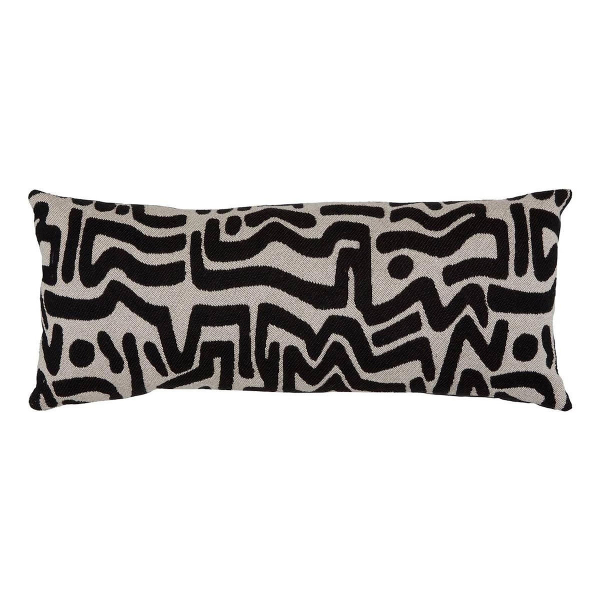 ATMOSPHERA Coussin Déco  Mira  30x80cm Noir