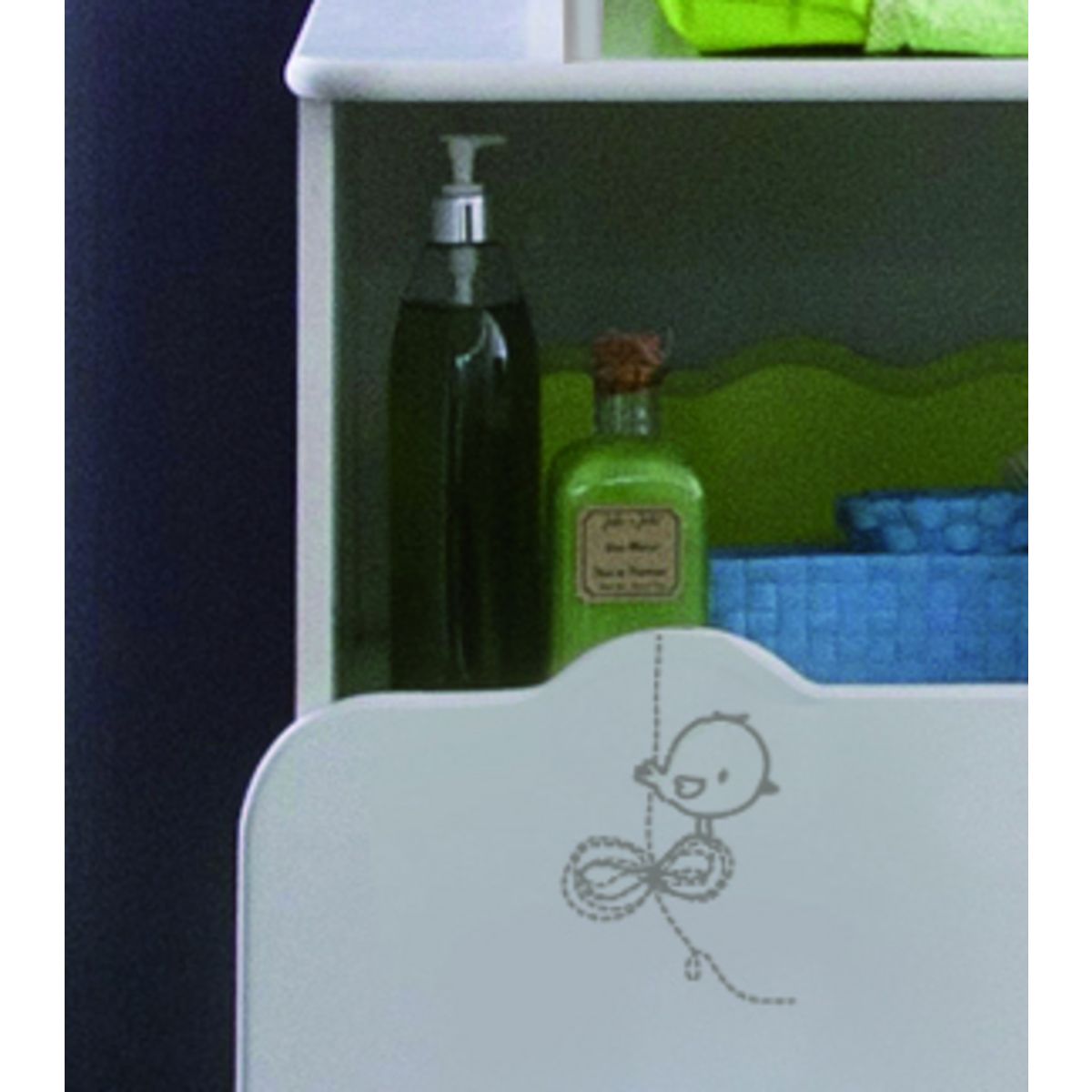 Commode bébé à langer 2 portes CHATON