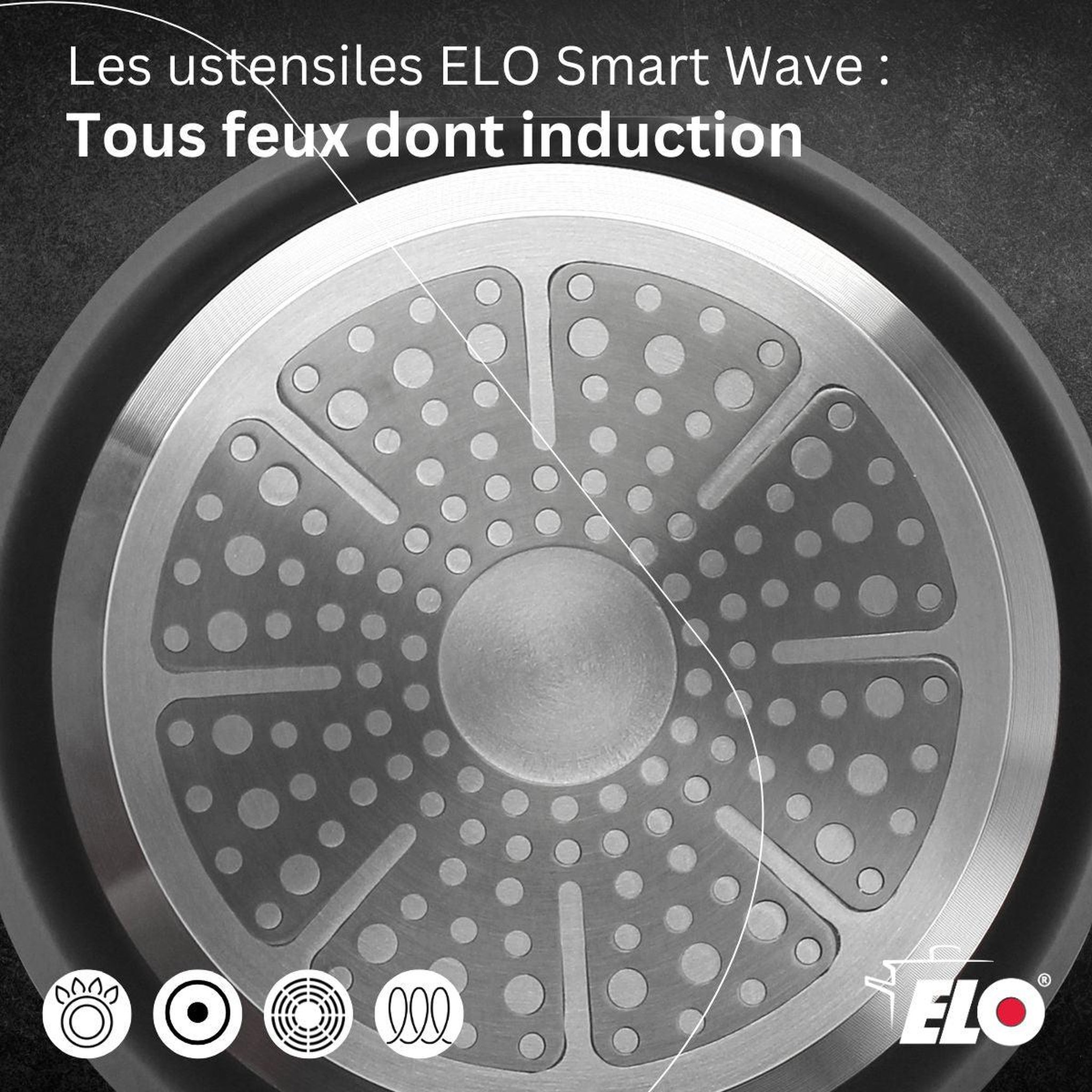 Voir la diapositive 6 : ELO Poêle 24 cm antiadhésive sans pfas elo smart wave
