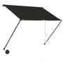 Voir la diapositive 3 : VIDAXL Auvent retractable avec LED 150x150 cm Anthracite