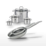 ELO Lot de 4 Faitouts Elo Citrin et 2 Poêles Elo Relief Solution