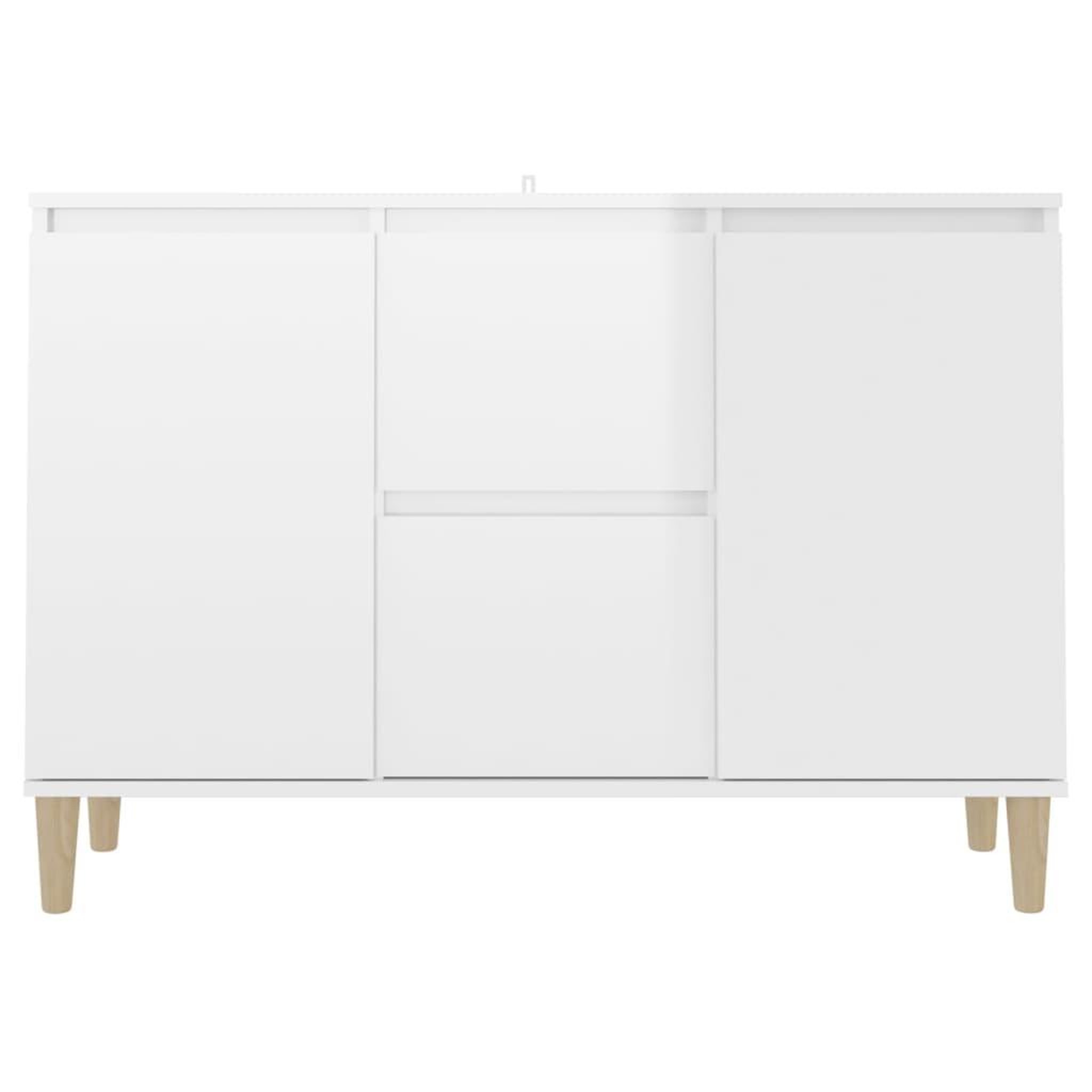 Voir la diapositive 5 : VIDAXL Buffet blanc brillant 101x35x70 cm bois d'ingenierie