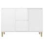 Voir la diapositive 5 : VIDAXL Buffet blanc brillant 101x35x70 cm bois d'ingenierie
