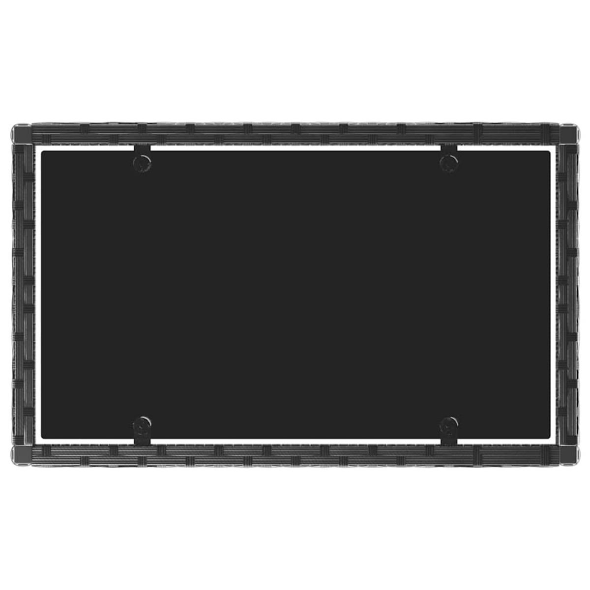 VIDAXL Salon de jardin 4 pcs avec coussins Noir Resine tressee