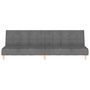 Voir la diapositive 4 : VIDAXL Canape-lit a 2 places gris clair tissu