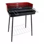 ALGON Barbecue Noir Rouge 52 x 37 x 71,5 cm