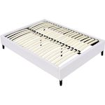 Habitat et Jardin Sommier tapissier à lattes - 160 x 200 cm - 13 lattes - Blanc