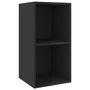 Voir la diapositive 4 : VIDAXL Meubles TV muraux 2 pcs Noir brillant Bois d'ingenierie