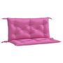 Voir la diapositive 2 : VIDAXL Coussins de banc de jardin lot de 2 rose 100x50x7 cm tissu