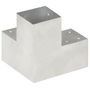 Voir la diapositive 3 : VIDAXL Connecteur de poteau Forme en Y Metal galvanise 101x101 mm