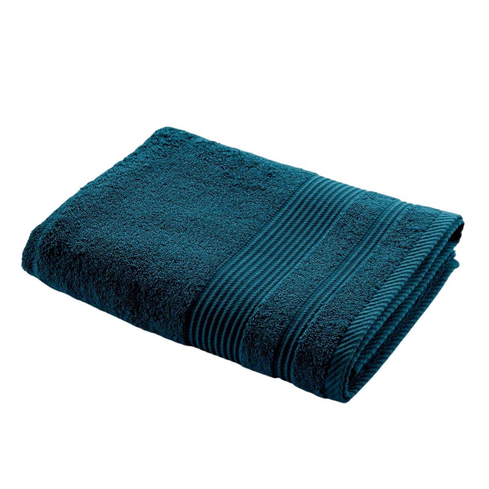 Douceur d'Intérieur Drap de douche  tendresse  70x130cm bleu indigo