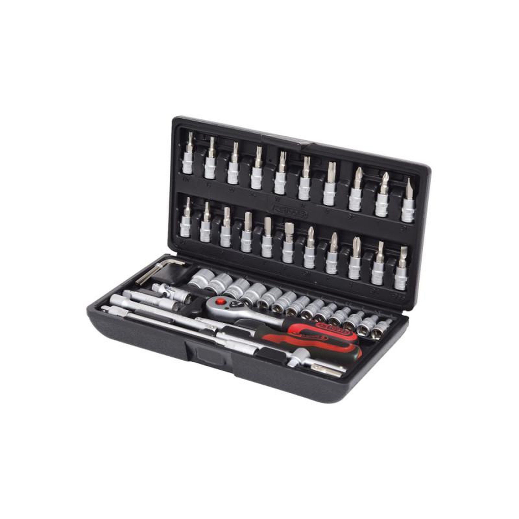 Voir la diapositive 5 : Ks Tools Coffret de douilles F6 KS TOOLS Chromemat - 1/4  - 47 pcs - 917.0648