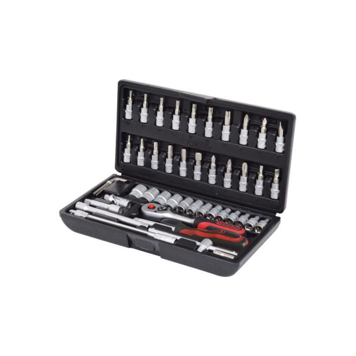 Ks Tools Coffret de douilles F6 KS TOOLS Chromemat - 1/4  - 47 pcs - 917.0648