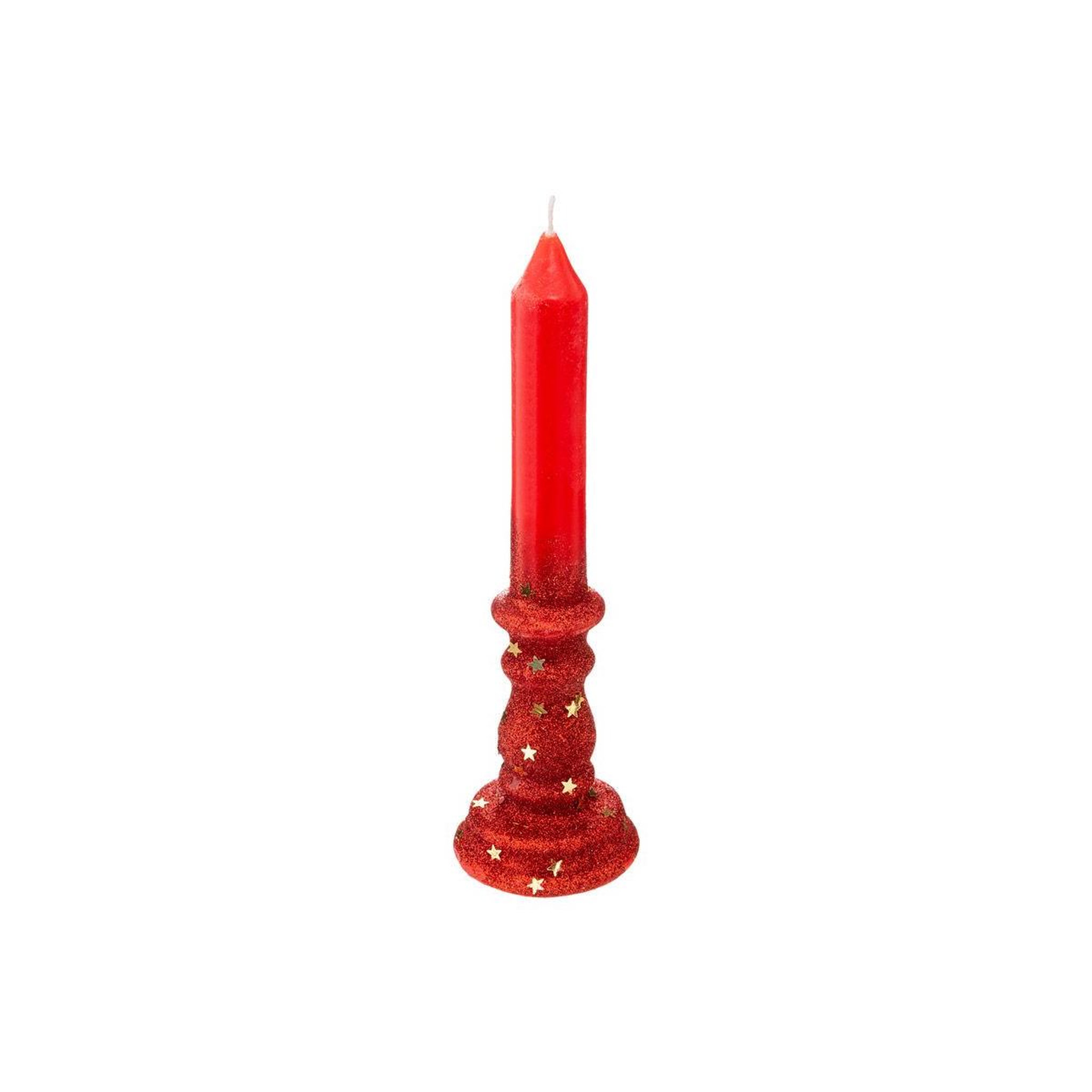FEERIC LIGHT & CHRISTMAS Bougie chandelle  colorama  20cm rouge