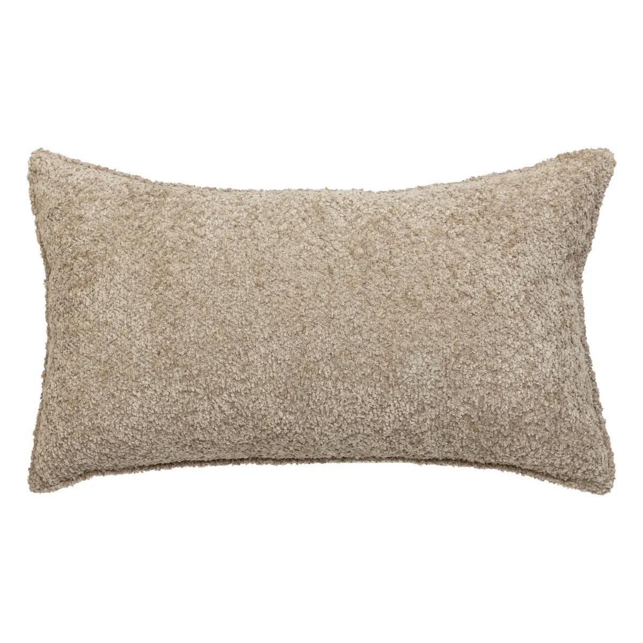 ATMOSPHERA Coussin déco bouclette  soana  30x50cm taupe
